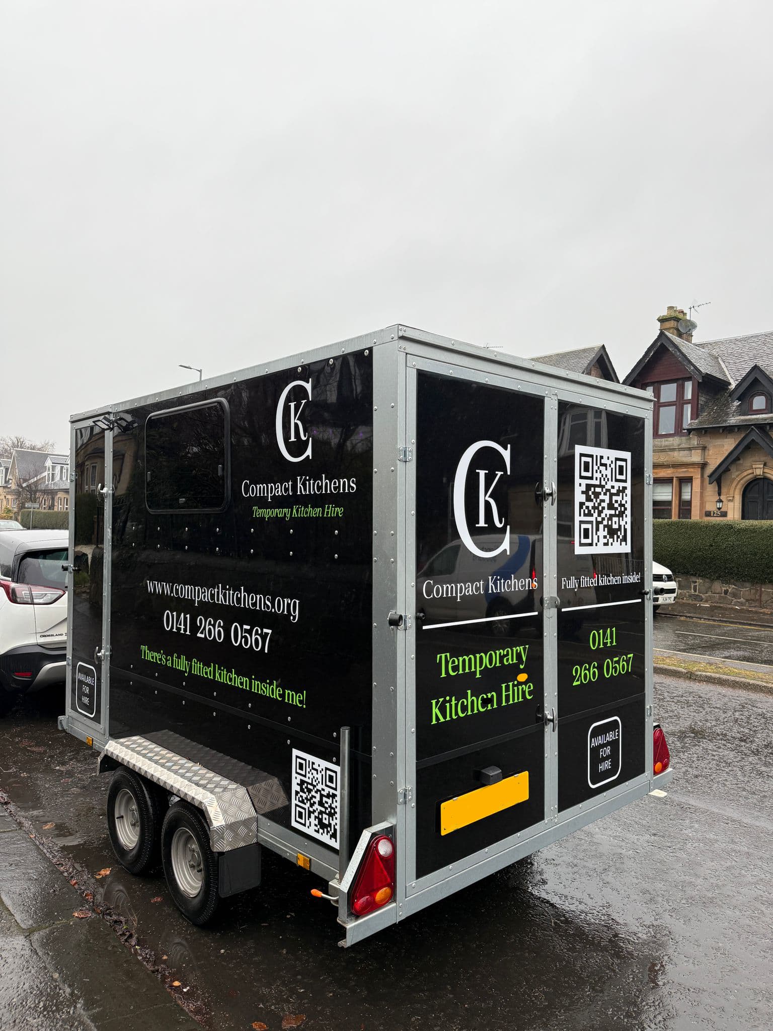 Fully equipped mobile kitchen