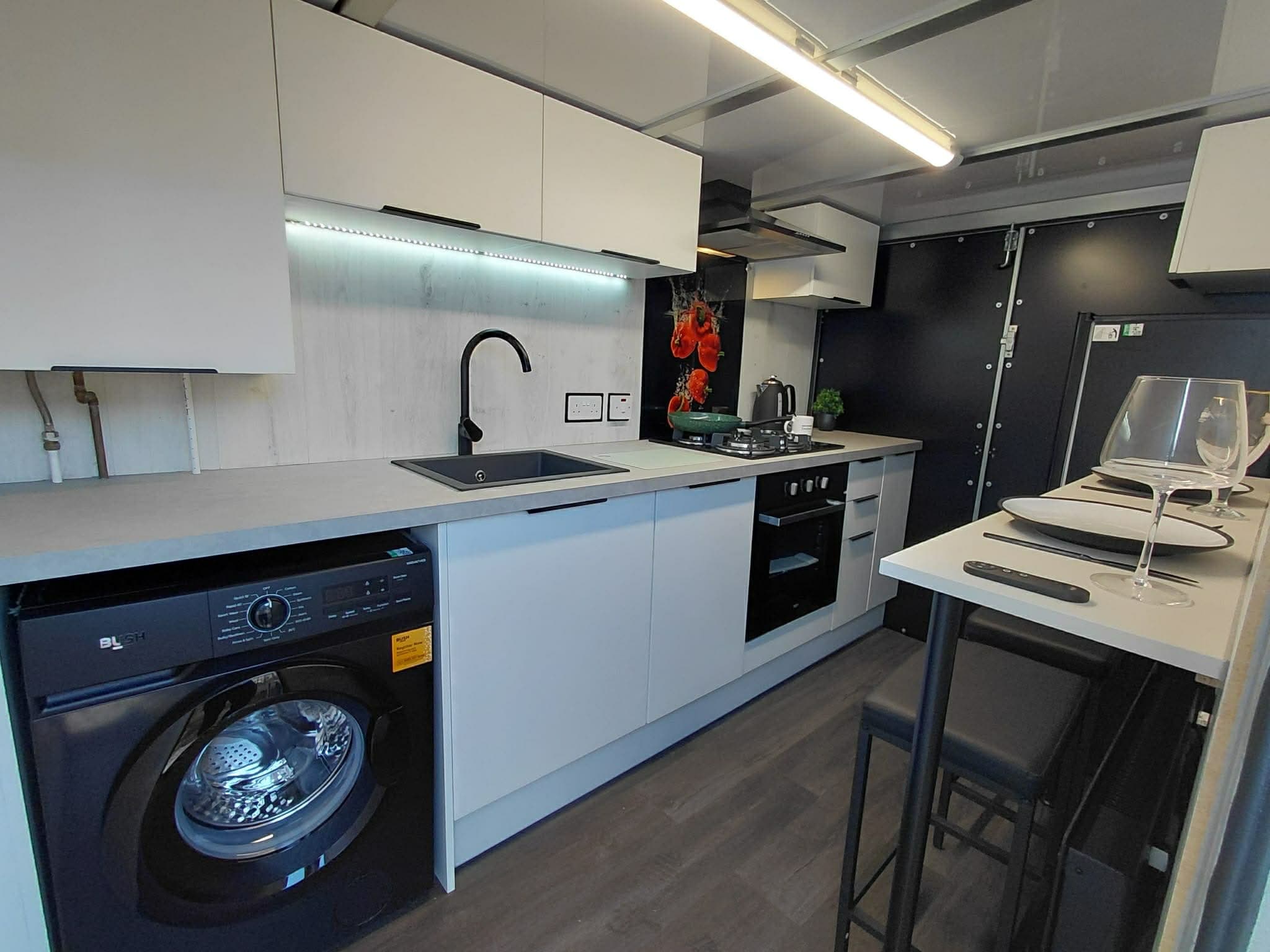 Interior of a compact kitchen