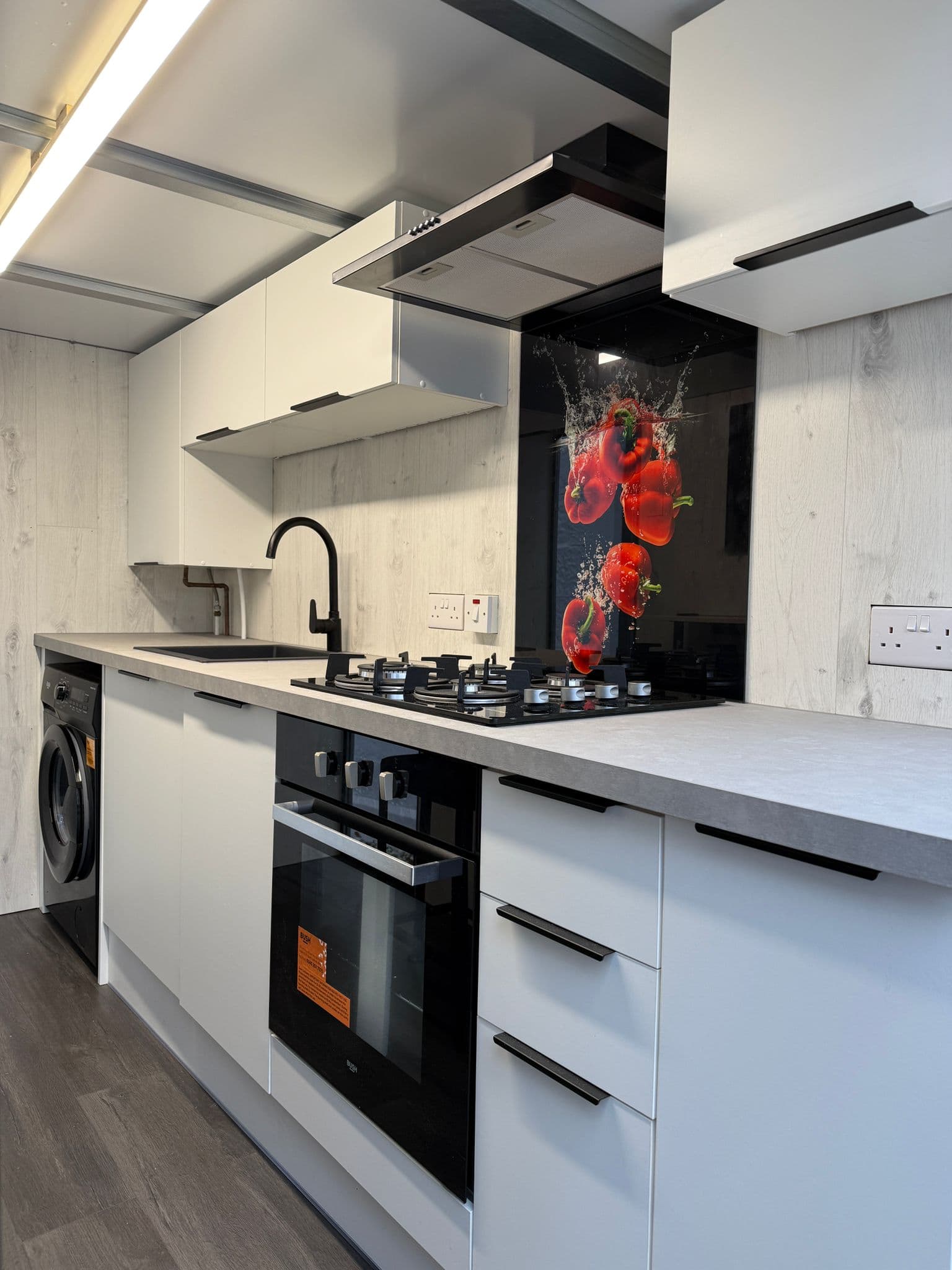 Interior of a compact kitchen