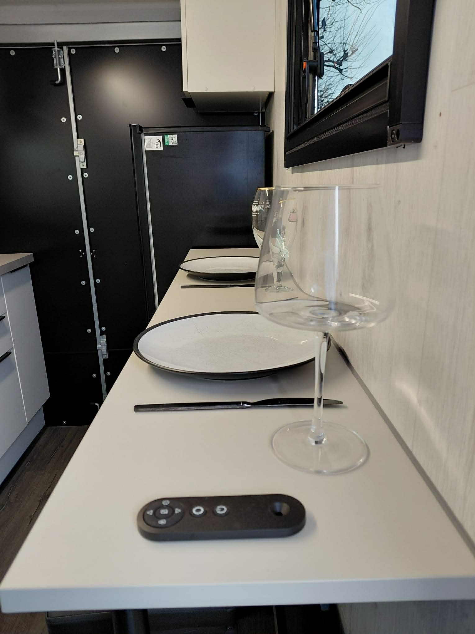 Kitchen installed outside home